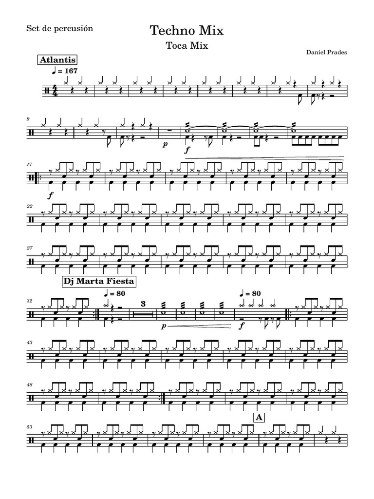 Techno Mix Set de Percusion | PDF