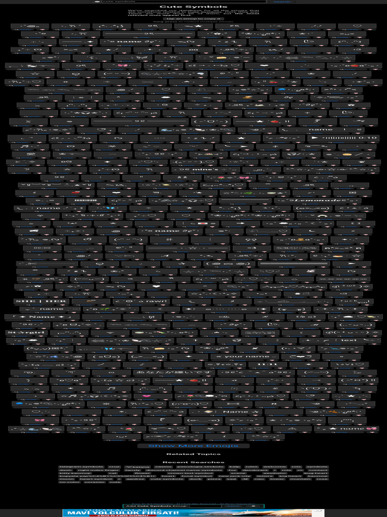 Cute Symbols . ? . . Copy & Paste | PDF