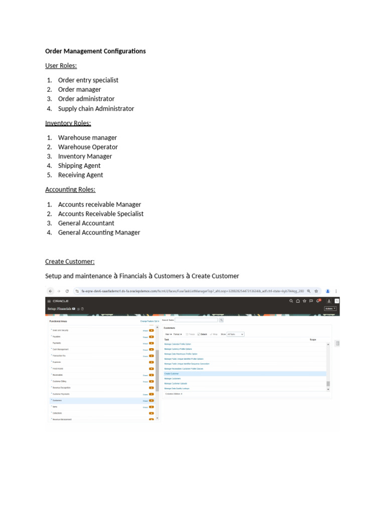 Order Management Basic Setups 1 | PDF | Pricing | Supply Chain