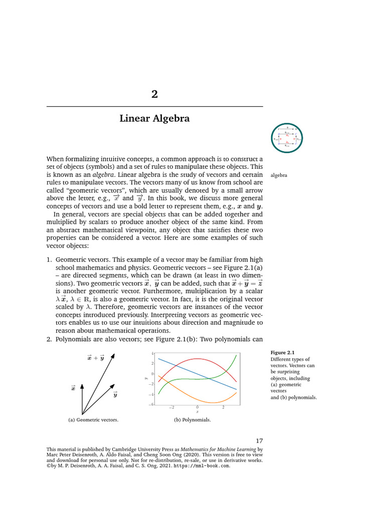 Understanding Linear Algebra Concepts | PDF | Vector Space | Matrix ...