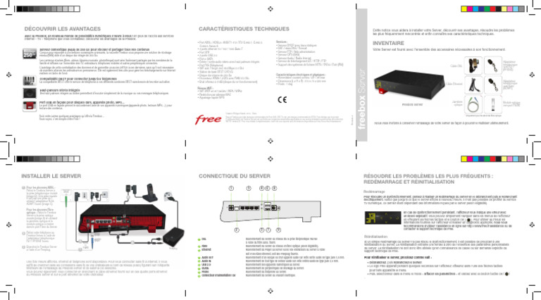 Installation et caractéristiques Freebox Server | PDF | Serveur ...