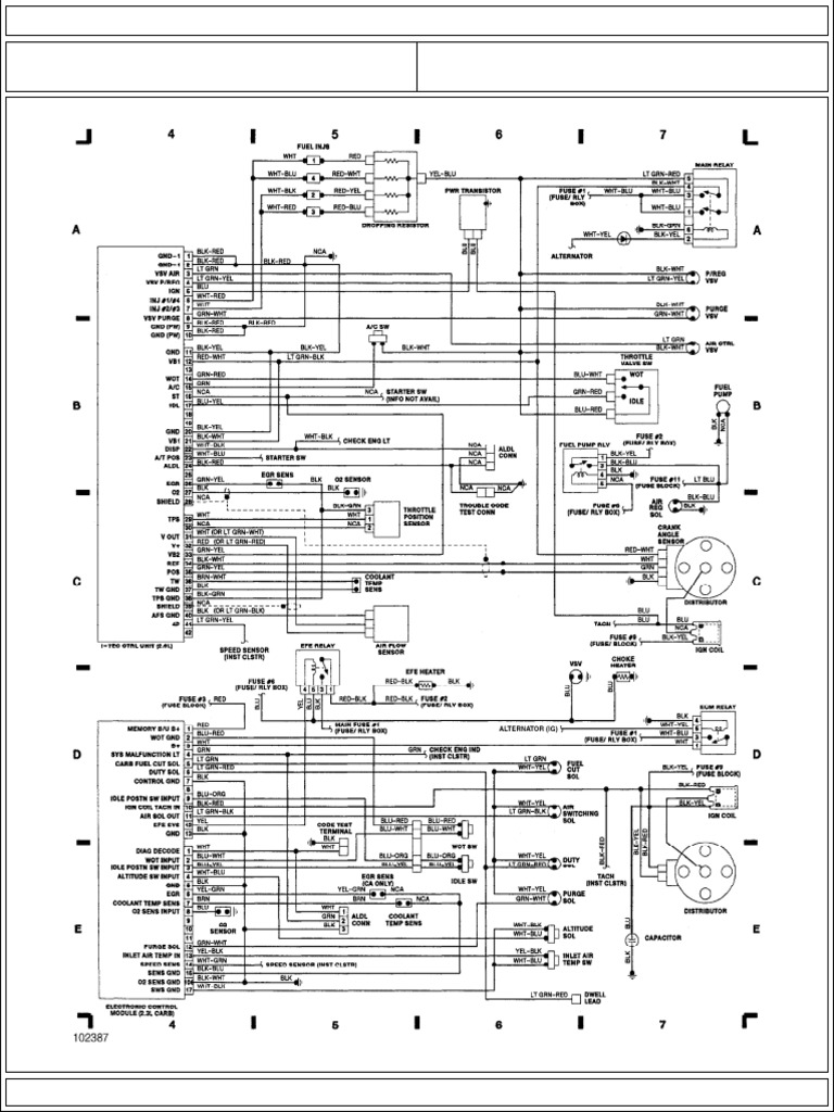 Isuzu Pickup Wiring Diagrams 1988 | PDF
