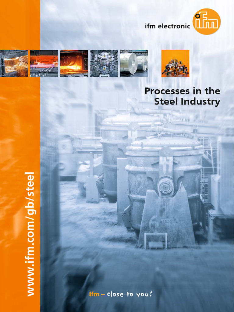 Ifm Processes in The Steel Industry GB | PDF | Flow Measurement | Sensor