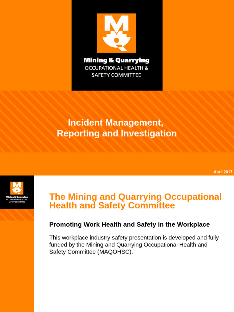 Incident Management and Reporting Guide | PDF | Occupational Safety And ...
