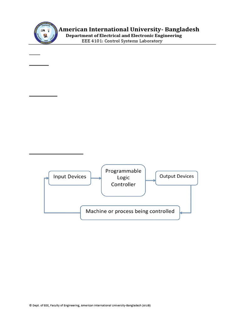 Control Exp 6 Student Manual | PDF | Programmable Logic Controller | Timer