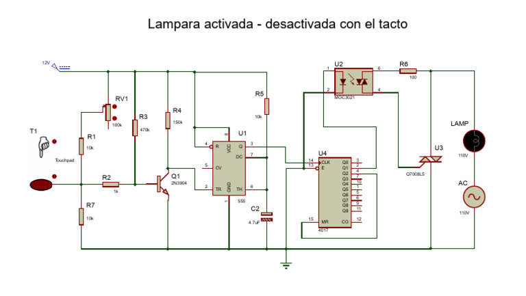 Lampara Activada - Desactivada Con El Tacto | PDF