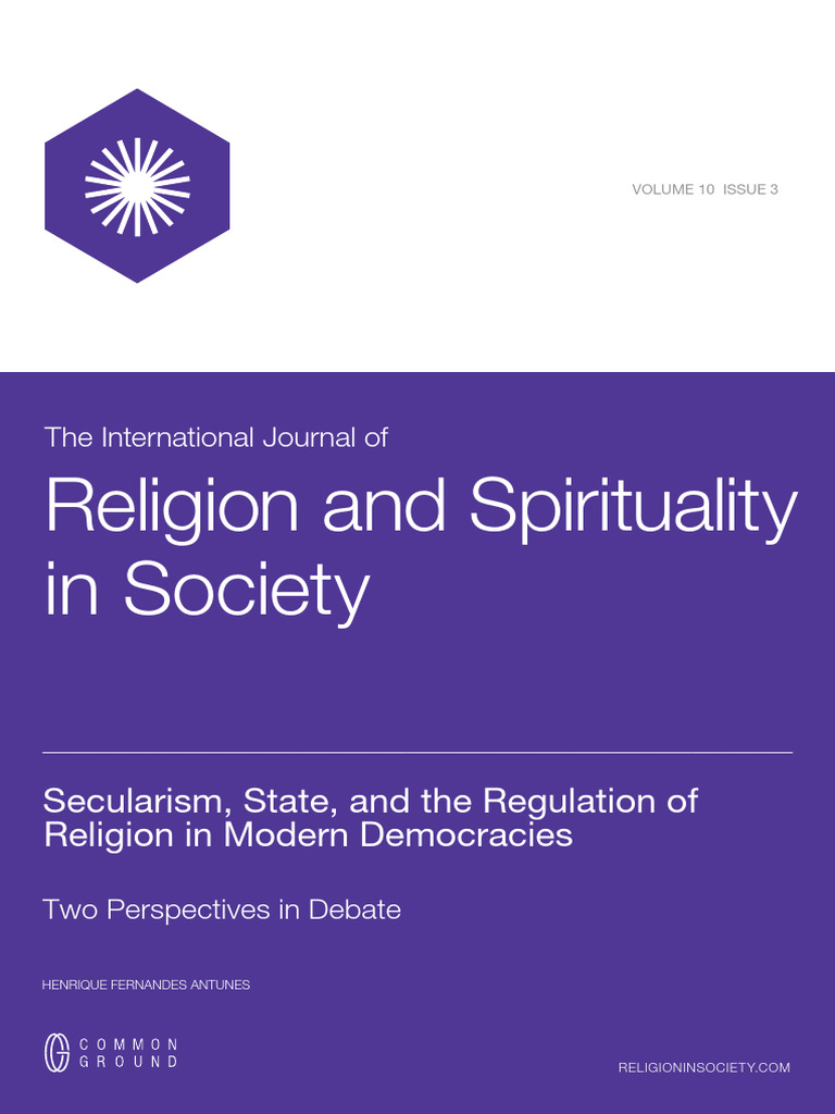 Secularism State and The Regulation of Religion in Modern Democracies ...