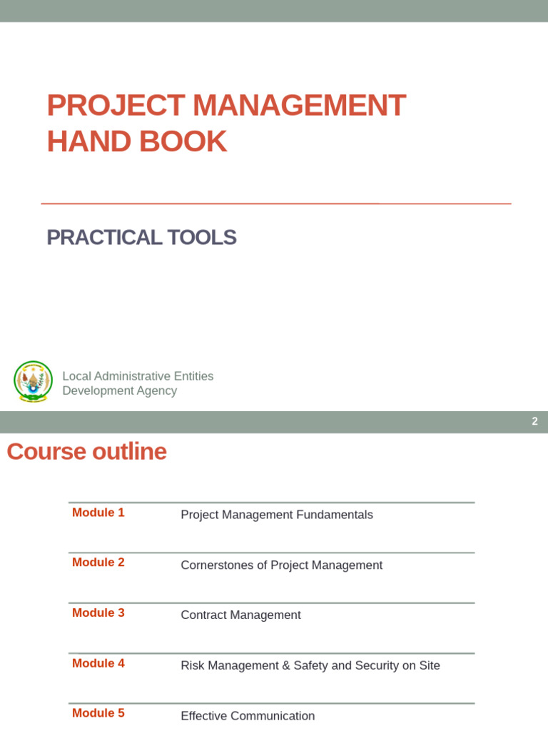 Project Management Handbook for Local Entities | PDF | Project ...