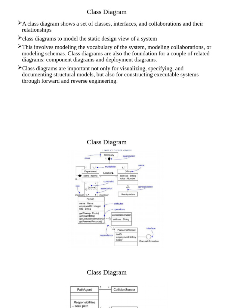 Class and Object diagrams | PDF