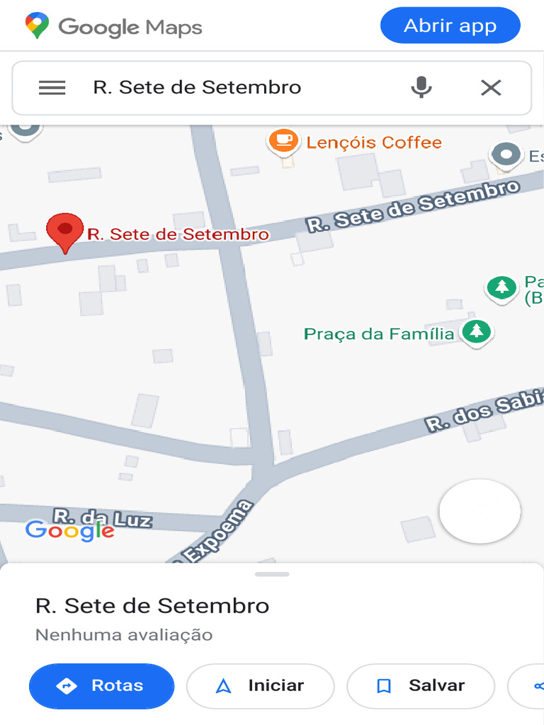 R. Sete de Setembro - Google Maps | PDF