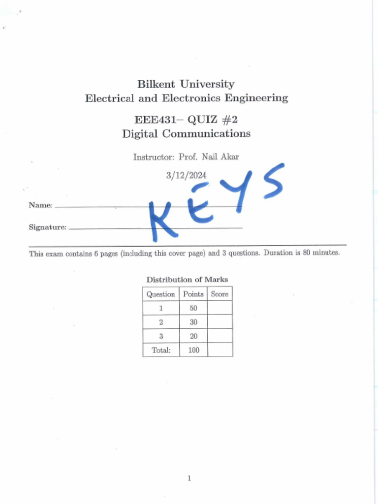 Quiz 2 With Keys | PDF