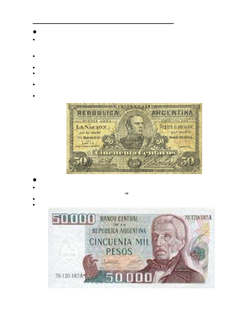 Evolución de La Moneda en Argentina | PDF