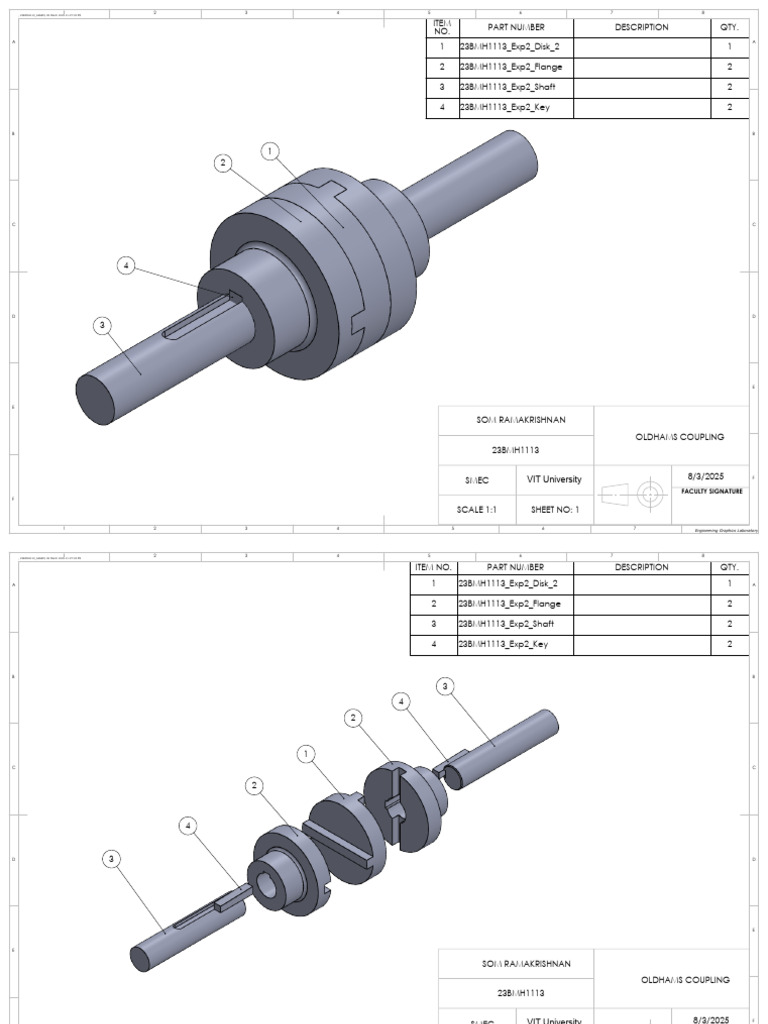 Oldhams Coupling Parts List | PDF