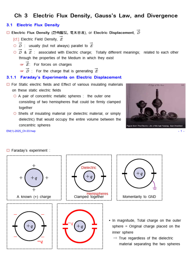 Electric Flux Density and Gauss's Law | PDF | Flux | Electric Field