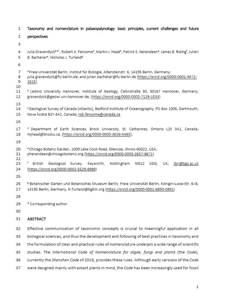 Taxonomy and Nomenclature Revision 8 | PDF | Taxonomy (Biology) | Genus