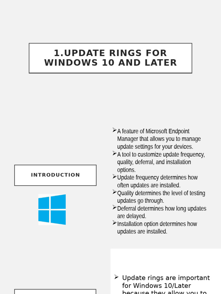 Update Rings (Mallela - Reddy) | PDF | Windows 10 | Computer Security