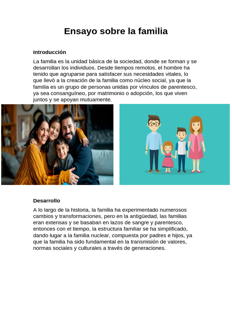 La Importancia de la Familia en la Sociedad | PDF | Familia | Sociedad