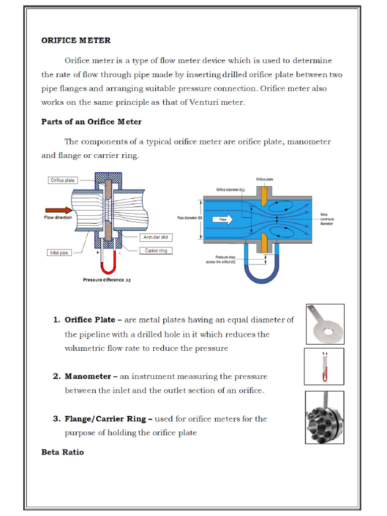 Orifice Meter vs Venturimeter Guide | PDF | Flow Measurement | Fluid ...
