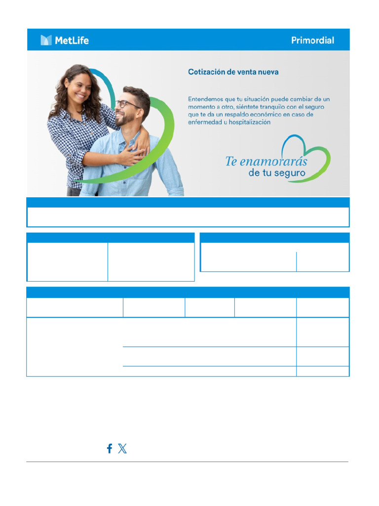 Seguro Primordial MetLife: Detalles y Costos | PDF | Especialidades ...