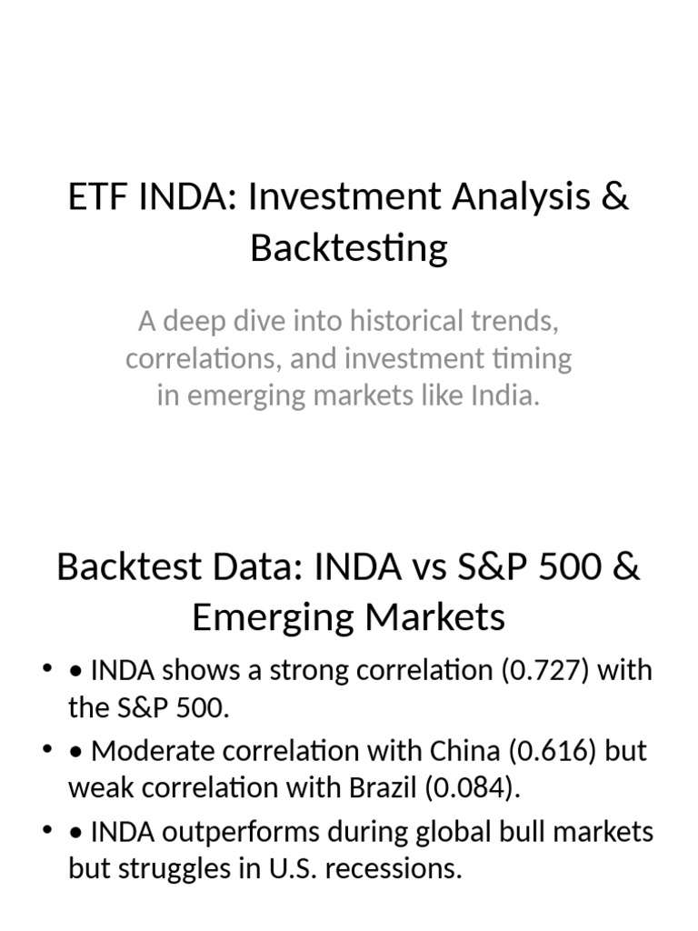 INDA ETF Investment Analysis Guide | PDF