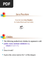 Java Puzzlers: From The Book Java Puzzlers by Joshua Bloch and Neal Gafter