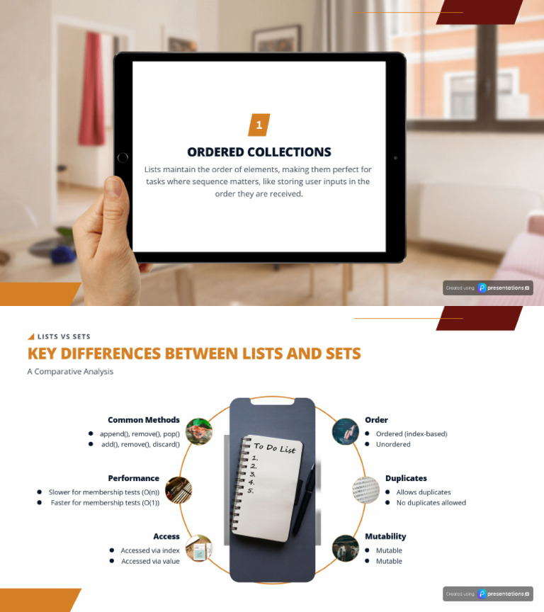Applications and Differences Between Lists and Sets in Python ...