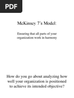 McKinsey 7’s Model