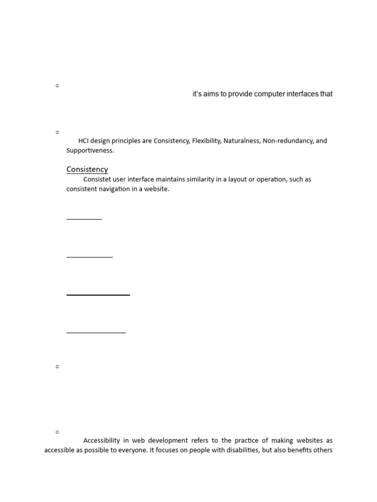HCI Design Principles and Usability | PDF