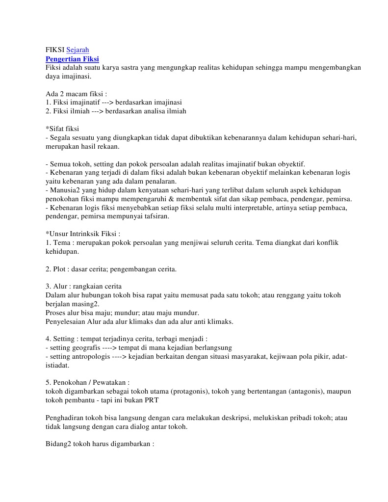 Cerita Fiksi Sejarah