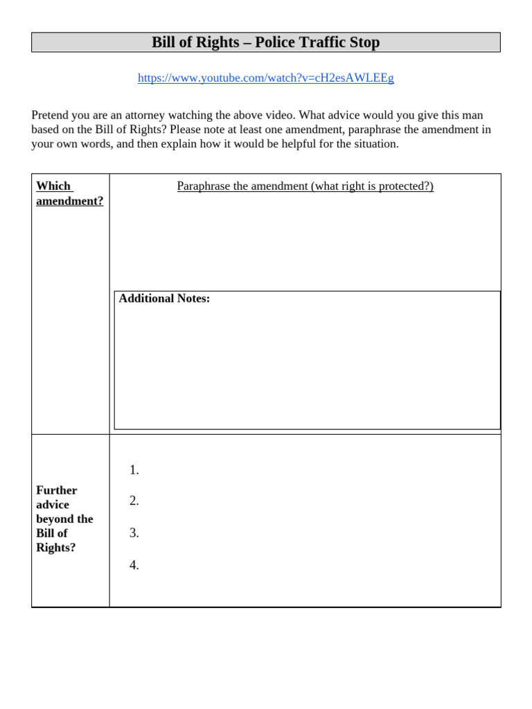 12b. Traffic Stop Chart | PDF
