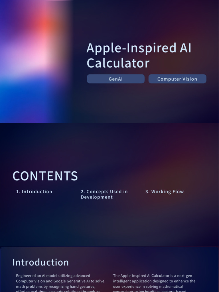 Apple-Inspired AI Calculator | PDF | Artificial Intelligence ...