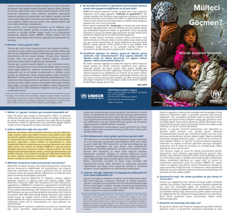 UNHCR Refugee or Migrant TR | PDF