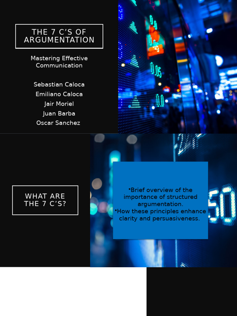 Master the 7 C's of Argumentation | PDF | Argument | Communication