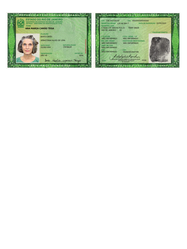 RG Novo (RJ) - (Data 10.04.2025) - Ana | PDF | Governo e personalidade ...