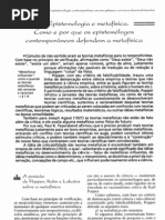 História da Filosofia -Reale Epistemologia e metafísica