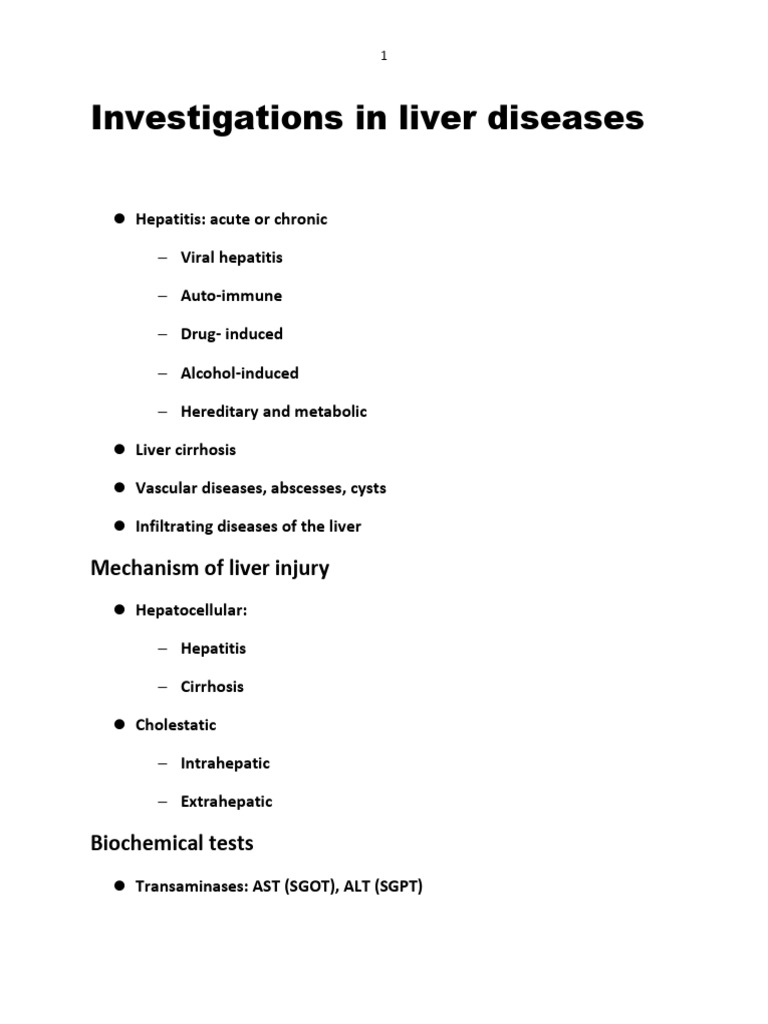 Liver Disease Symptoms and Tests | PDF | Hepatitis | Liver
