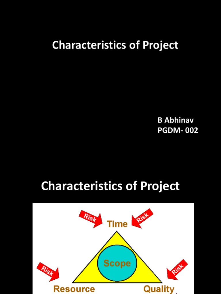 Key Characteristics of Project Management | PDF