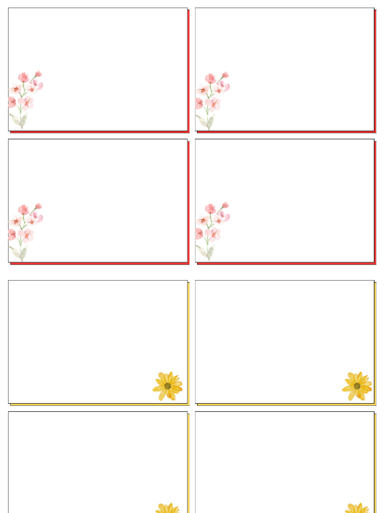 Reading Comprehension Flashcards in Colorful Minimalist Style | PDF