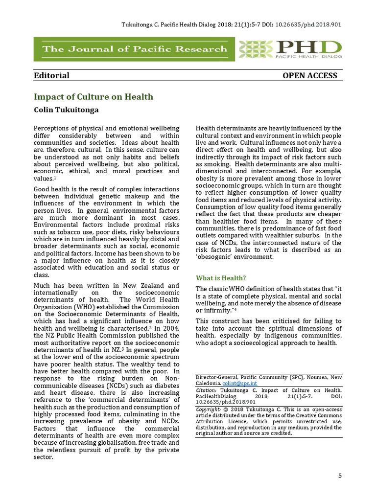 Impact of Culture On Health | PDF | Social Stigma | Risk