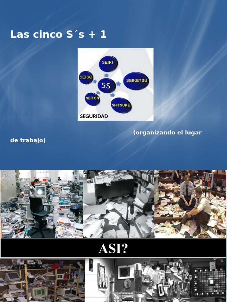 Mejora del Trabajo con las 5 S's y Seguridad | PDF | Lean Manufacturing