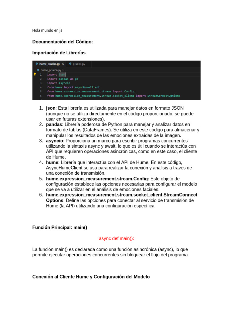 Análisis de emociones con Hume en Python | PDF | Json | Python ...