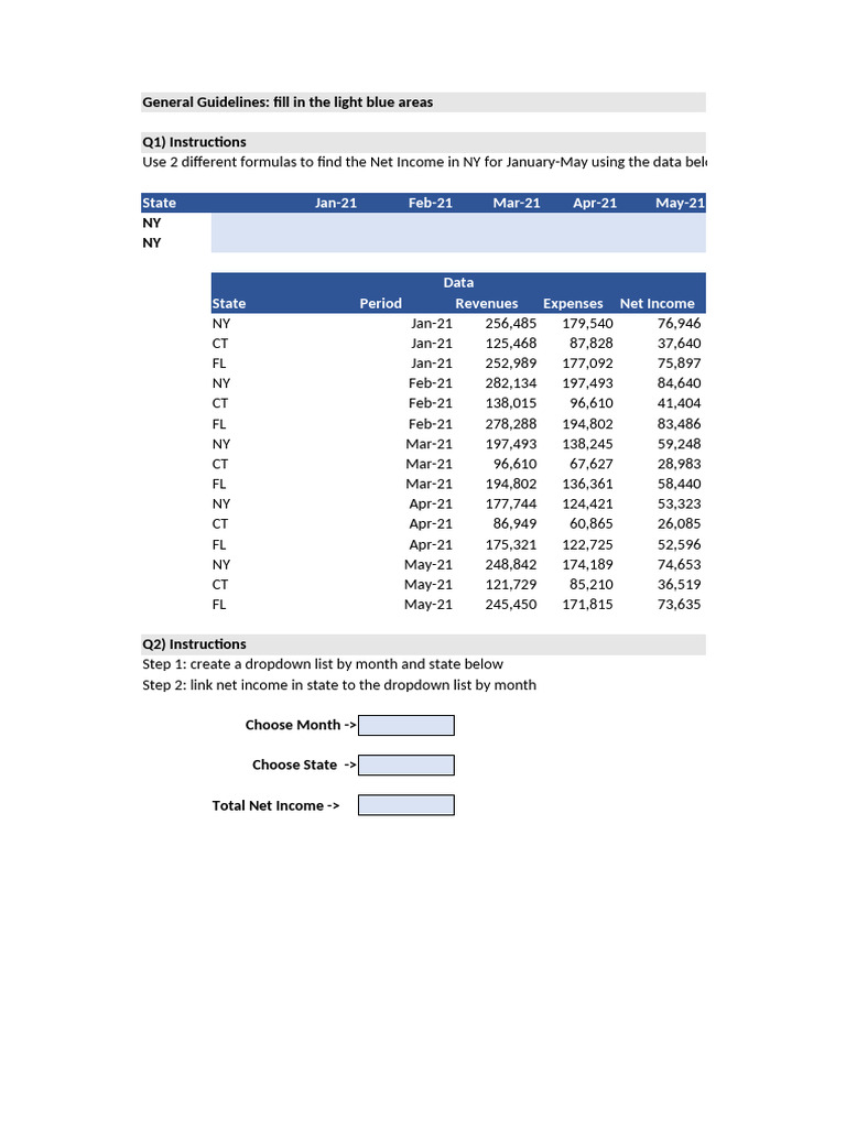 NY Net Income Calculation Guide | PDF