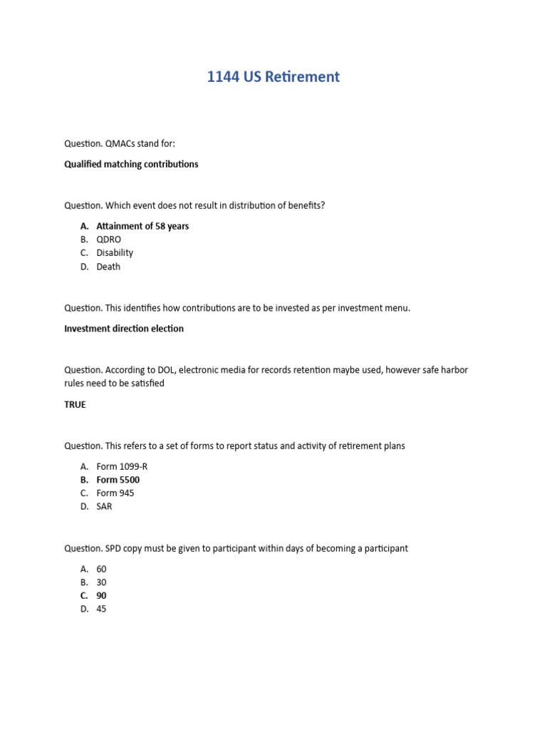 US Retirement Plan Compliance Guide | PDF | Pension | Individual ...
