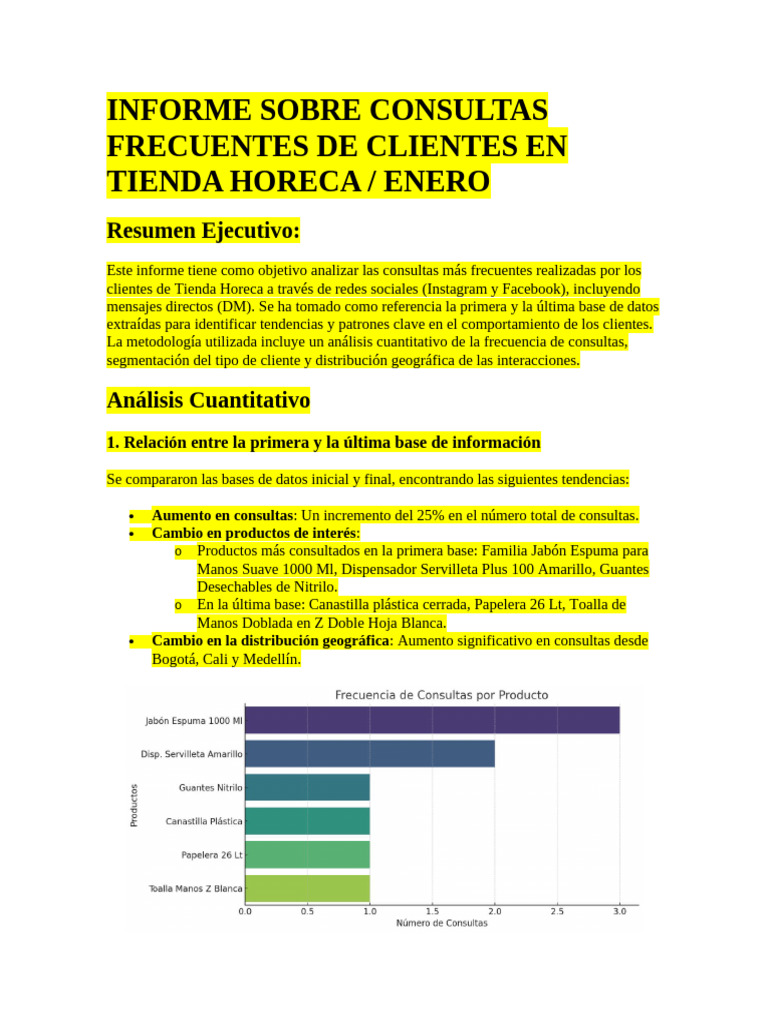 Consultas Frecuentes en Tienda Horeca | PDF | Red mundial | Internet y web