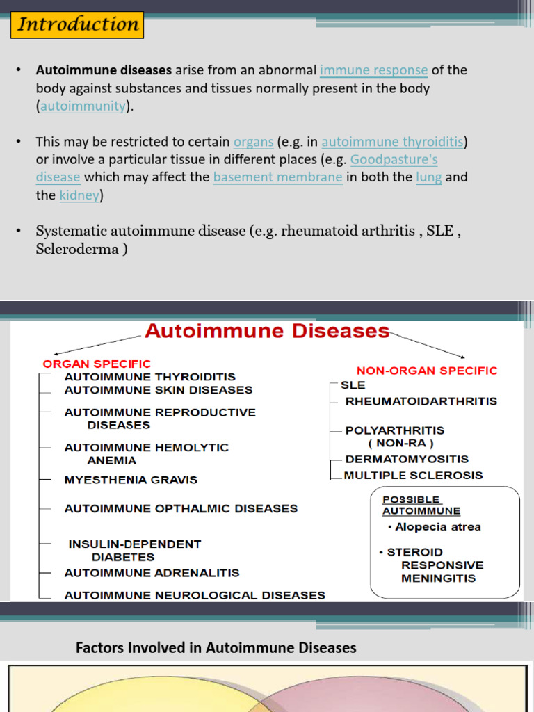 Understanding Autoimmune Diseases Factors | PDF | Autoimmune Disease ...