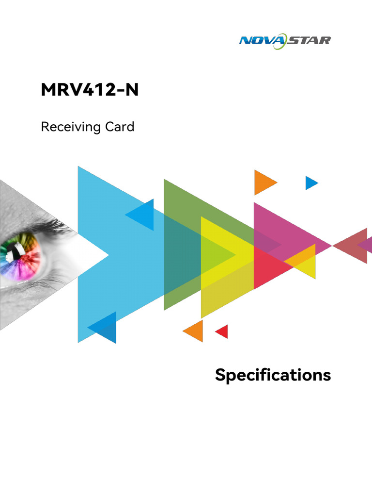 MRV412-N Receiving Card Overview | PDF | Backup | Rgb Color Model