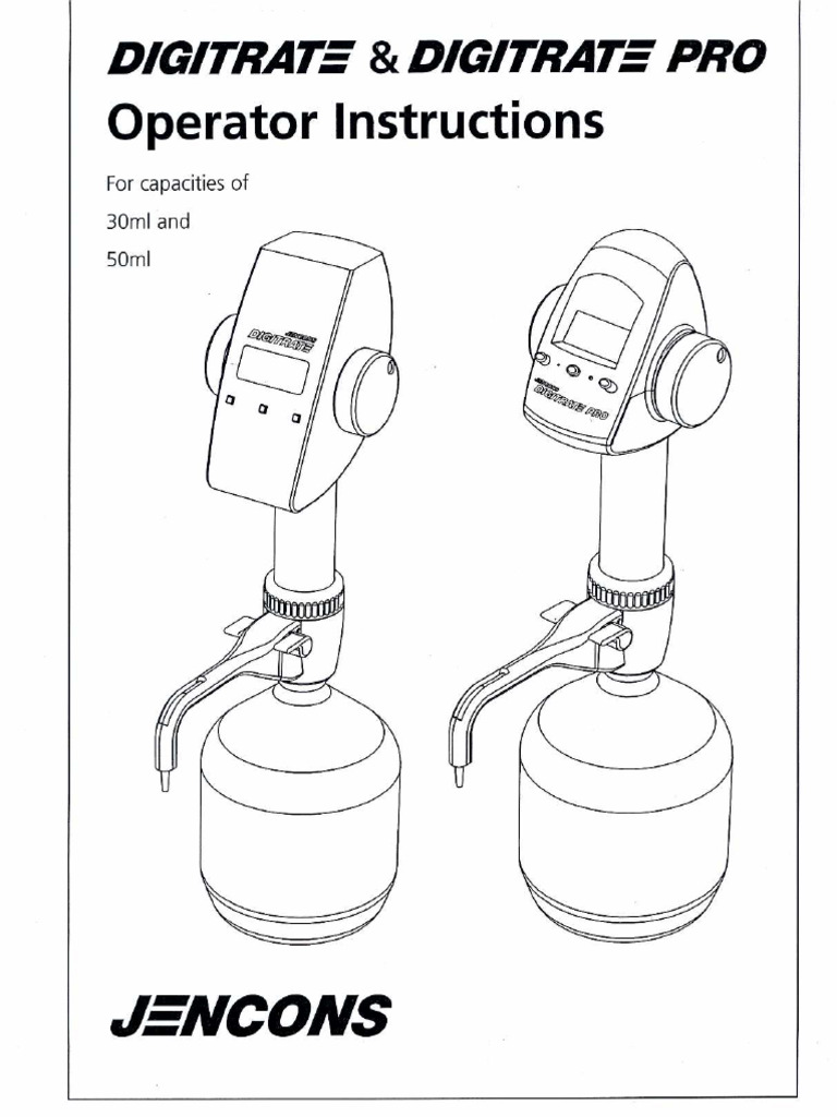Bureta Digitrate 30-50 ML | PDF