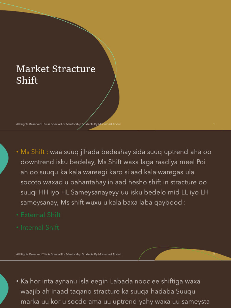 Market Structure Shift Analysis | PDF