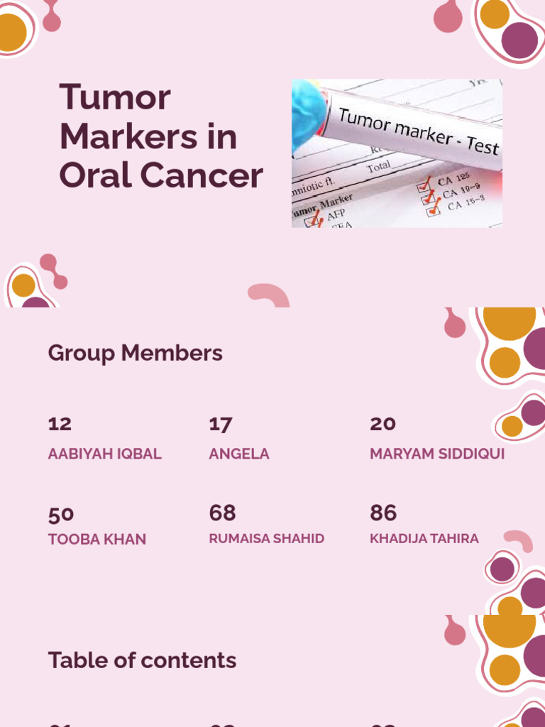 Tumor Markers in Oral Cancer | PDF | Elisa | Biomarker