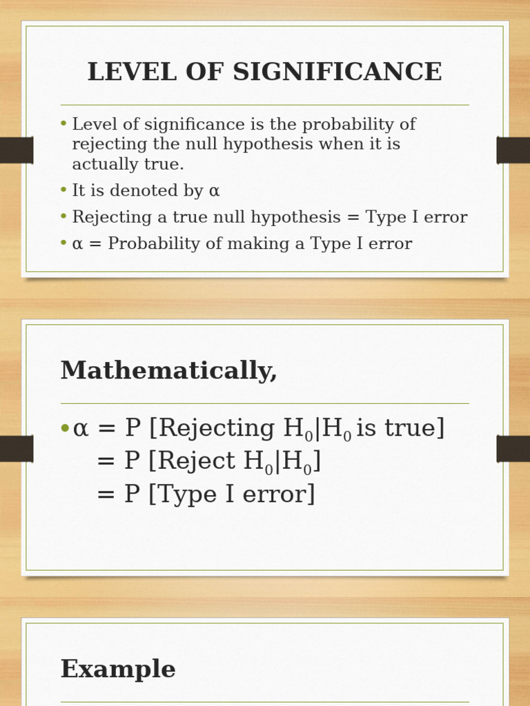 Understanding Level of Significance in Hypothesis Testing | PDF
